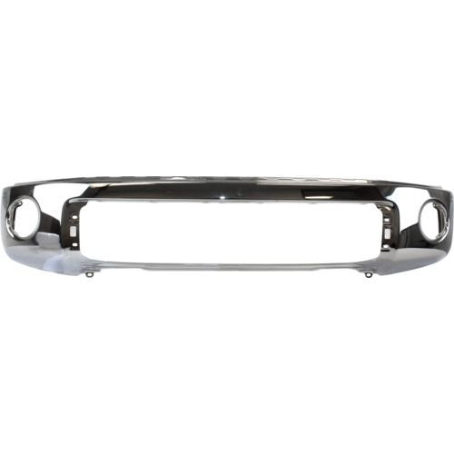 Toyota Tundra 2007 - 2013 FRONT BUMPER CHROME, w/Parking Aid Hole, Steel - TO1002181