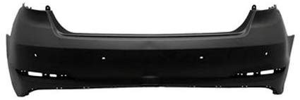 HY1100206 Rear Bumper Cover for 15-17 Hyundai Sonata With Park Assist Sensor Holes; Except Hybrid Models; Prime/Paint To Match Finish
