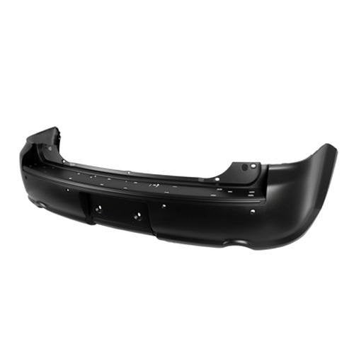 2010-2019 Ford Flex Rear Bumper Cover 2 Exhaust Cut-Outs; Without Tow; With Park Assist Sensor Holes