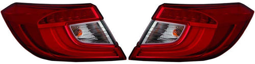 2018 2019 HONDA ACCORD Tail Light Assembly Driver and Passenger Side w/Bulbs Replaces HO2804118 CAPA Certified HO2805118