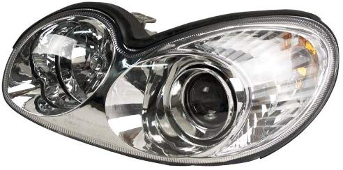 Replacement Hyundai Sonata Driver Side Headlight Assembly Composite (Partslink Number HY2502126)