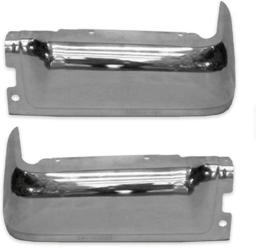 Chrome FO1102374 Rear Bumper Face Bar for 09-14 Ford F150 Without Sensors Left/Right Set