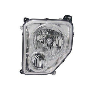 2008-2012 Jeep Liberty Headlight Driver Side Chrome Bezel With Fog Light Round Bulb Shield High Quality
