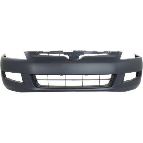 2003-2005 Honda Accord Bumper Front Coupe Primed With Fog Light Hole Manual Transmission 6-Cylinder