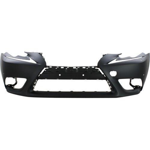 Bumper Front Primed With Washer With Sensor Hole Without Sport Package Sedan Lexus IS350 - IS250 2014-2017