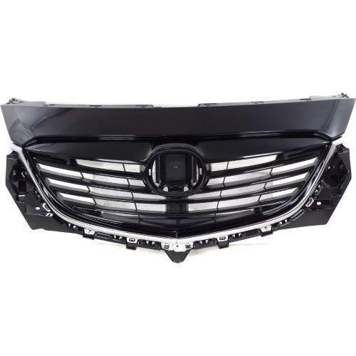 Grille Painted Black With Chrome Moulding Mazda CX-9 2013-2015