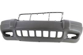 Bumper Front With Fog Light Hole Larido Textured Grey/Brownstone Jeep Grand Cherokee 1999-2003