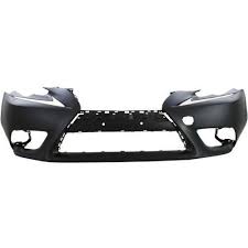 2014-2016 Lexus IS350 Bumper Front Primed Black Without F Sport/Sensor With Headlight Washer CAPA
