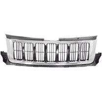 Grille Grey With Chrome Moulding Jeep Grand Cherokee 2011-2013