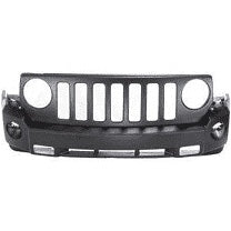 Bumper Front Primed With Tow Without Chrome Jeep Patriot 2008-2010