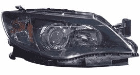 Head Light Passenger Side Black Exclude Outback High Quality Subaru Impreza 2008-2011